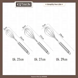 Whisk Stainless Steel Pengocok Telur